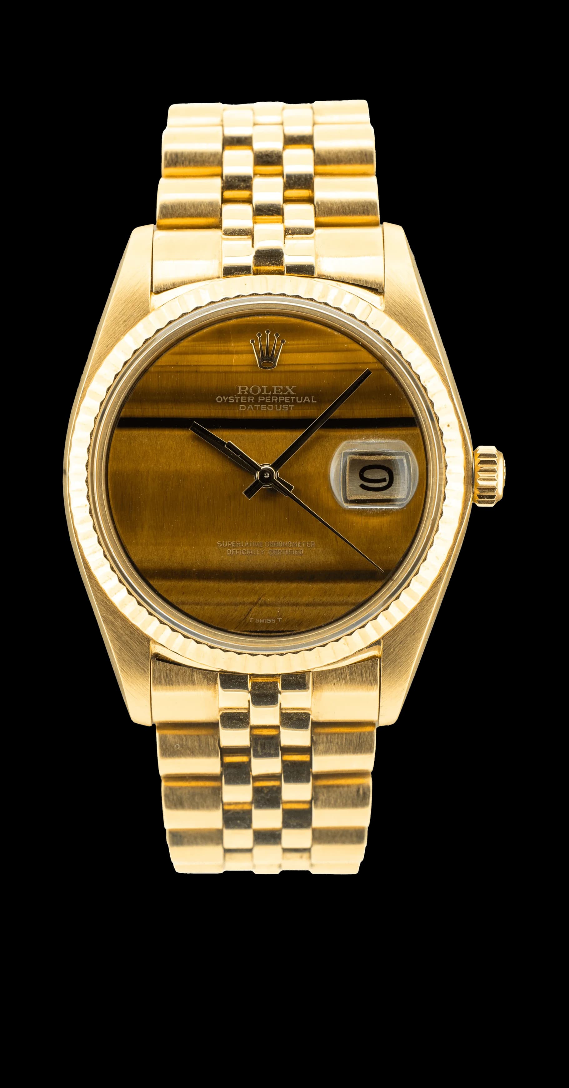 Datejust 1601/8 Or Jaune "Œil de Tigre" – 1974