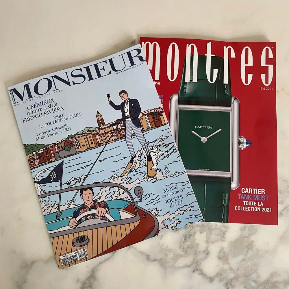 41Watch & Iconic Swiss Watch dans Monsieur Magazine