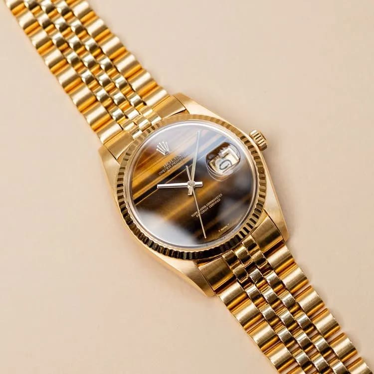 Datejust 1601/8 Or Jaune "Œil de Tigre" – 1974