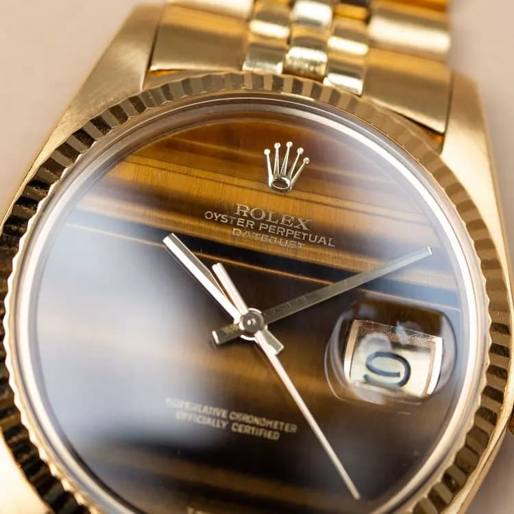 Datejust 1601/8 Or Jaune "Œil de Tigre" – 1974