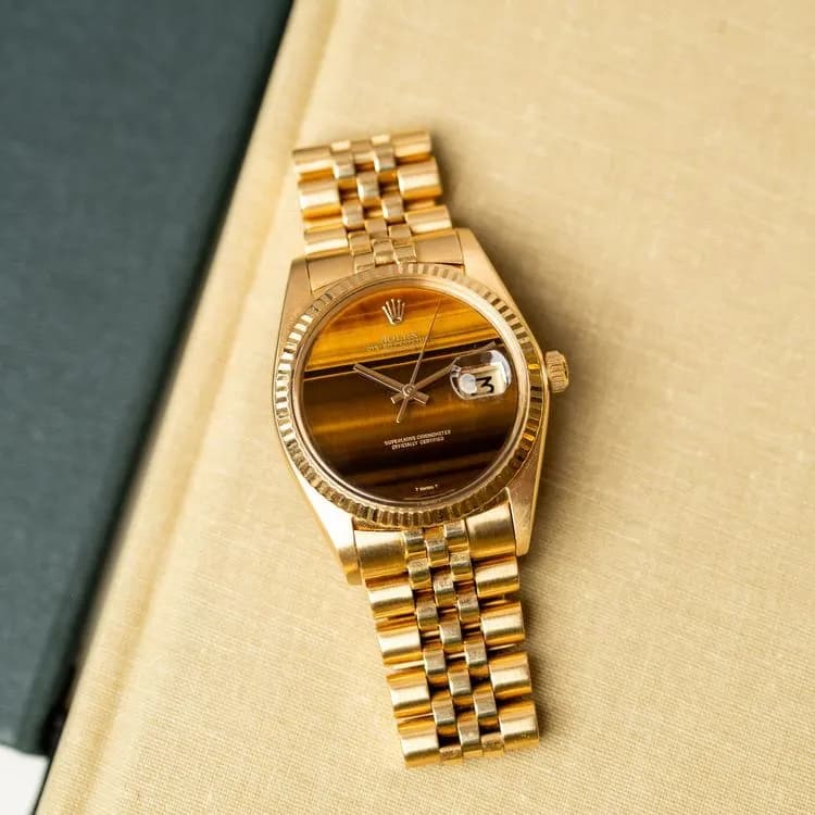 Datejust 1601/8 Or Jaune "Œil de Tigre" – 1974