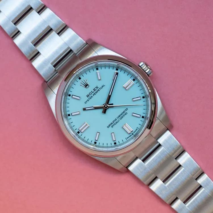 Oyster Perpetual 126000 Acier "Tiffany" – 2023