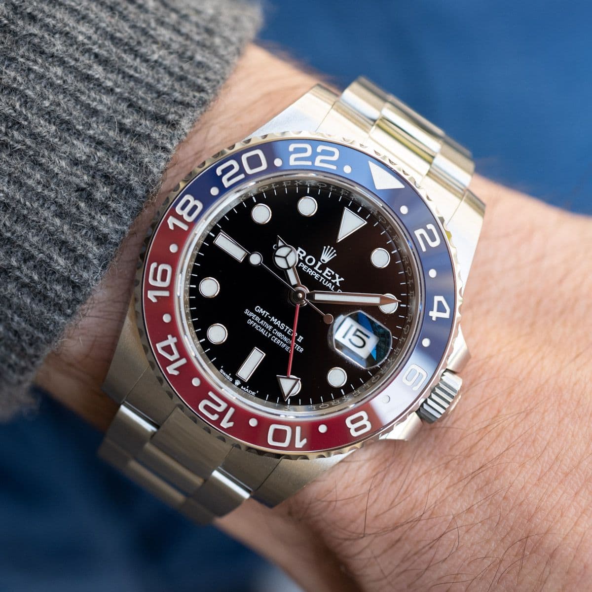 GMT Master ll 126710BLRO Acier Pepsi – 2024