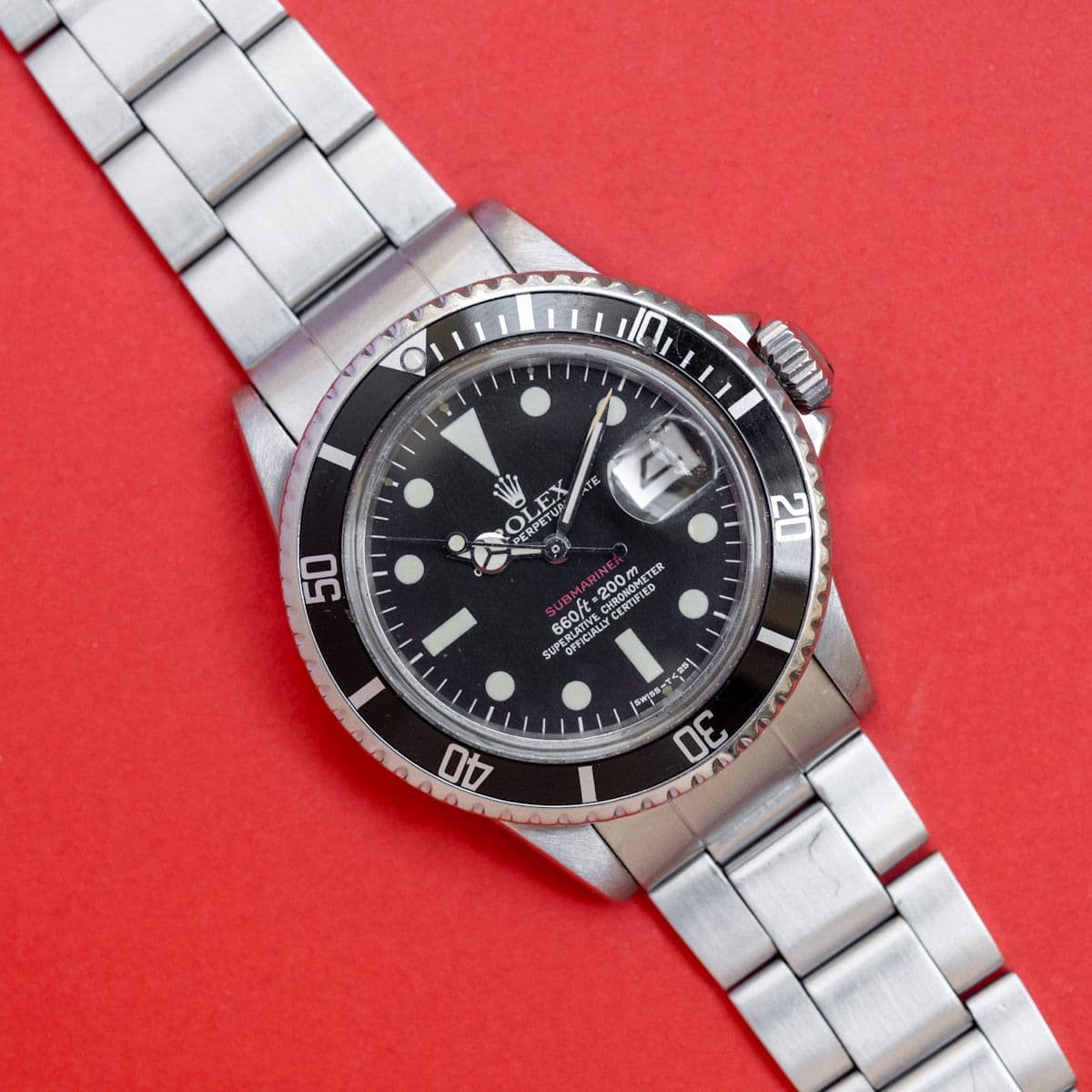 Rolex Submariner 1680 MK6, la dernière Sub Red