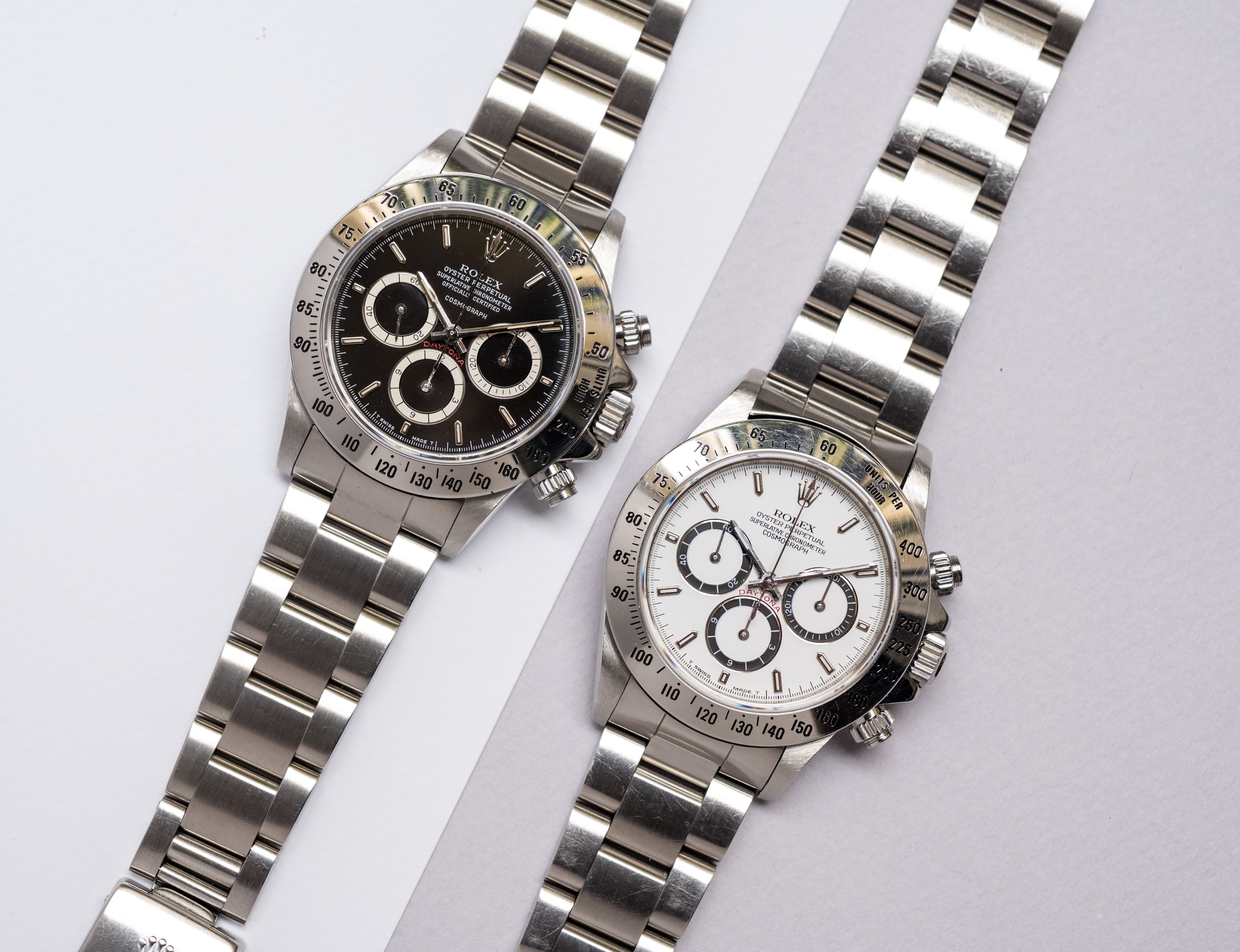 Premières variations de cadran de Rolex Daytona 16520 : Floating & 4 lignes