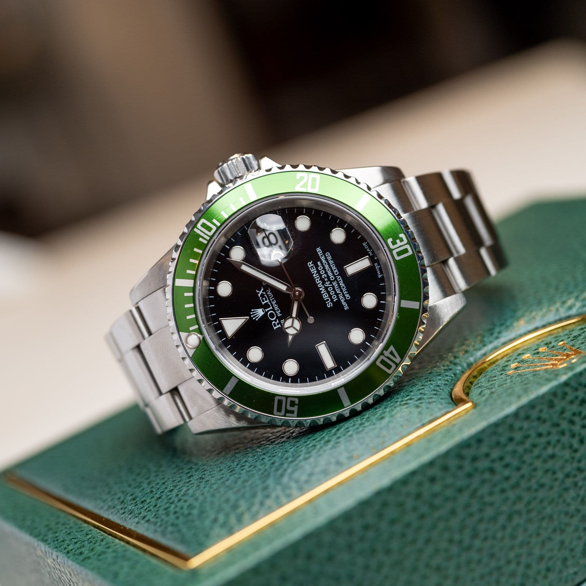 Submariner 16610LV Acier "Kermit" – 2004