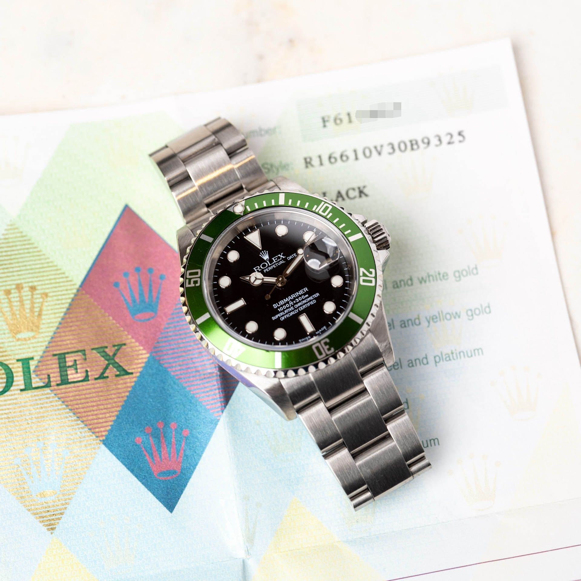 Submariner 16610LV Acier "Kermit" – 2004