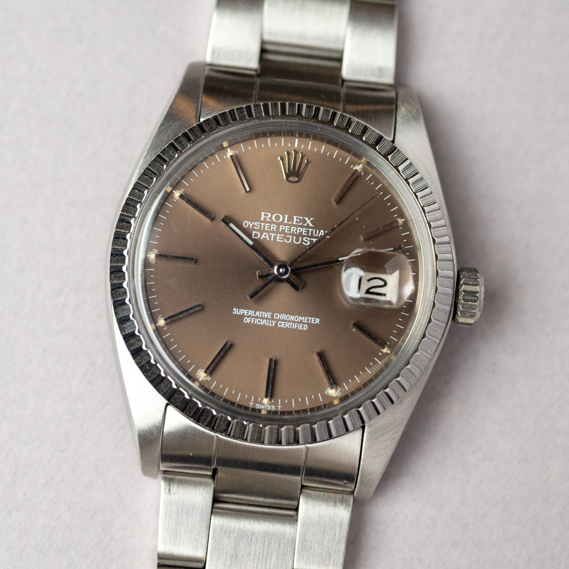 Datejust 16030 Acier "Havana" – 1980