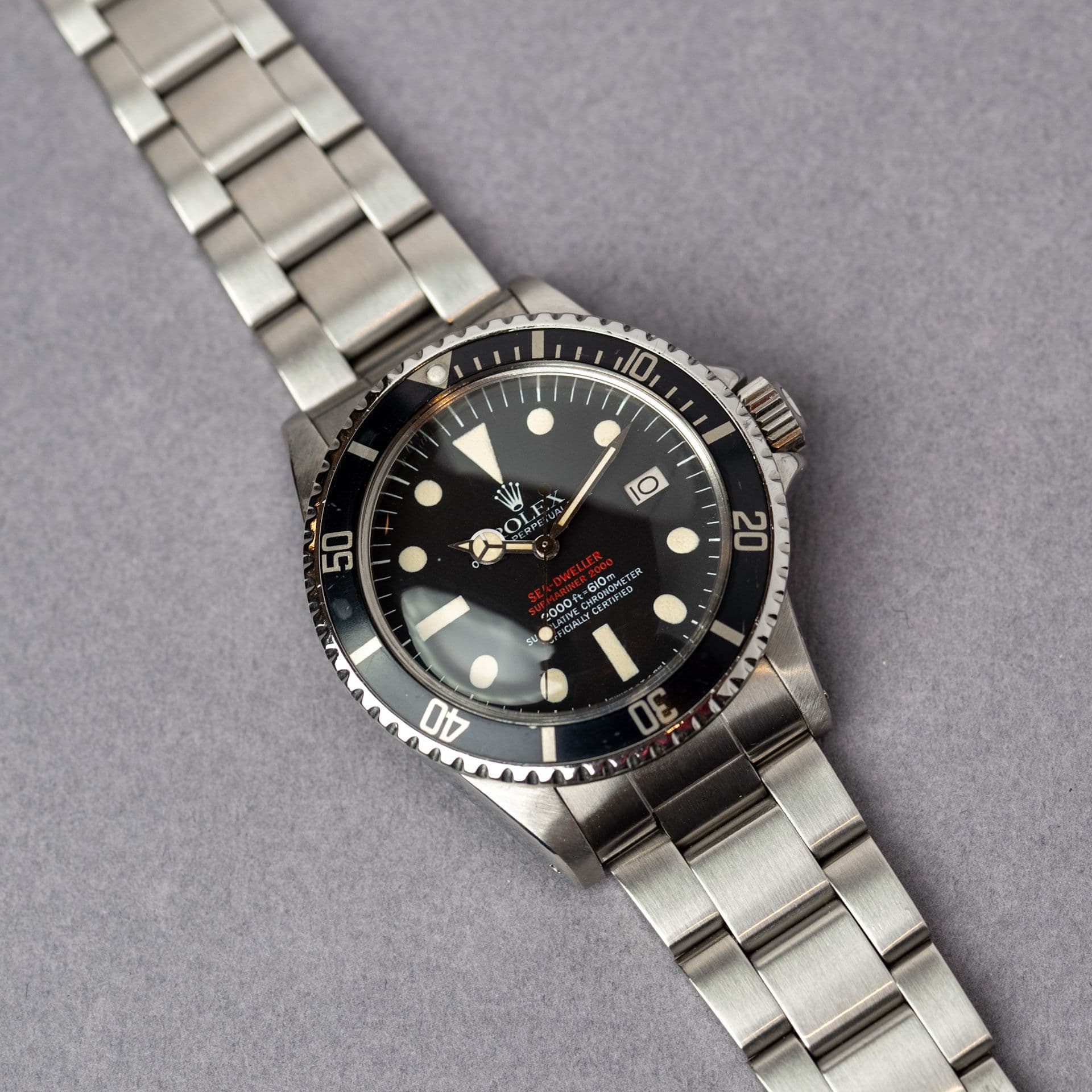 Sea-Dweller 1665  Acier "Double Rouge Mk4" – 1976