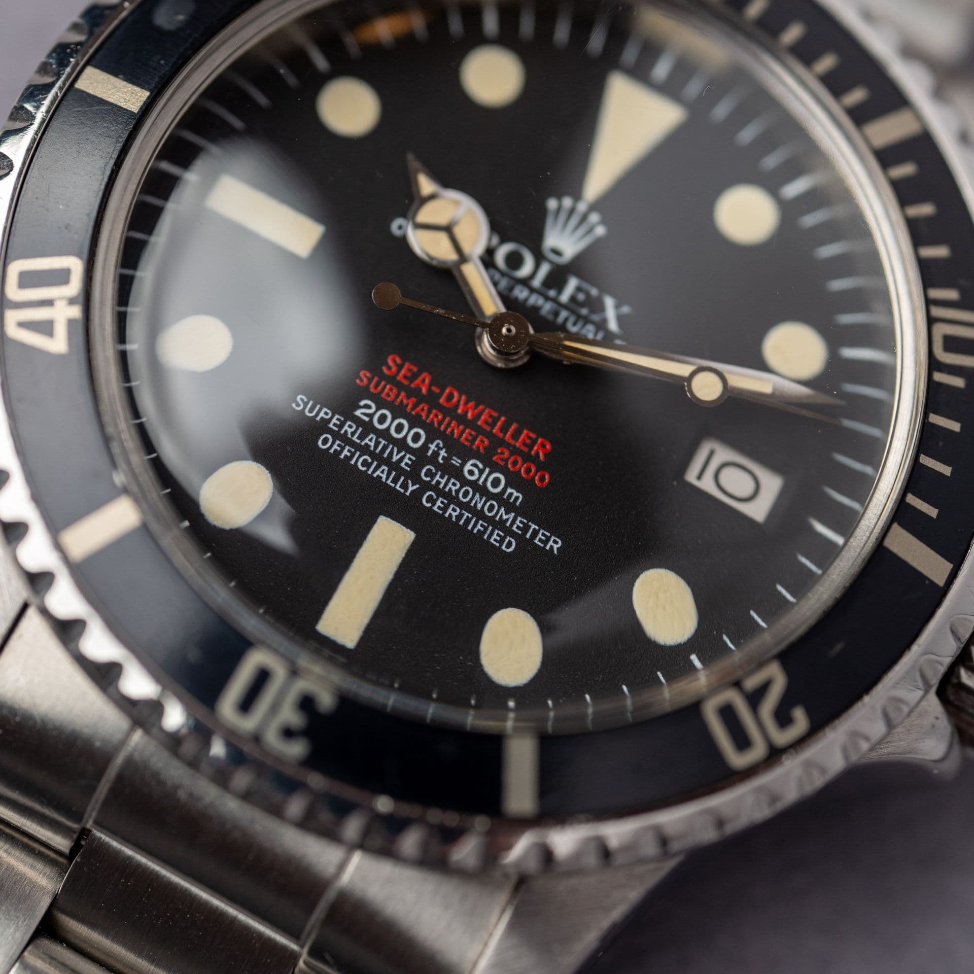 Sea-Dweller 1665  Acier "Double Rouge Mk4" – 1976